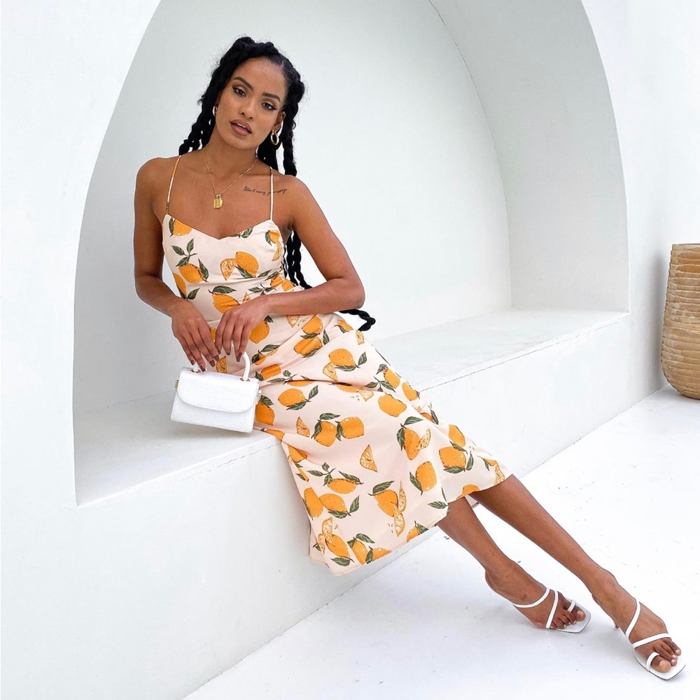 Petal & Pup Pedro Lemon Midi Dress